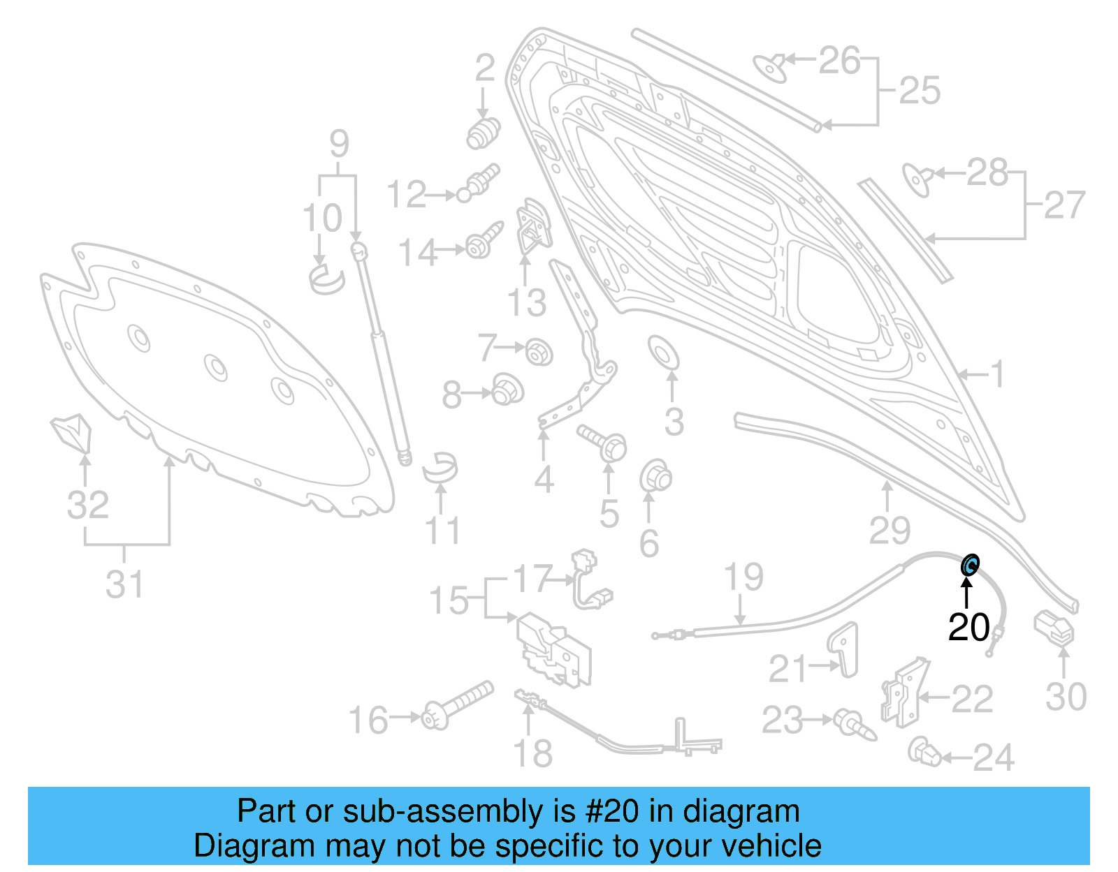 Release Cable Grommet 431-971-908 - View 7