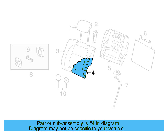 Seat Back Pad 5C3-885-776-D - View 3