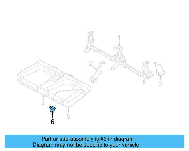 Seat Frame Grommet 1K0-886-373-C - View 17