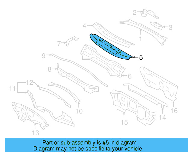 Cross Sill 1K0-803-163 - View 20