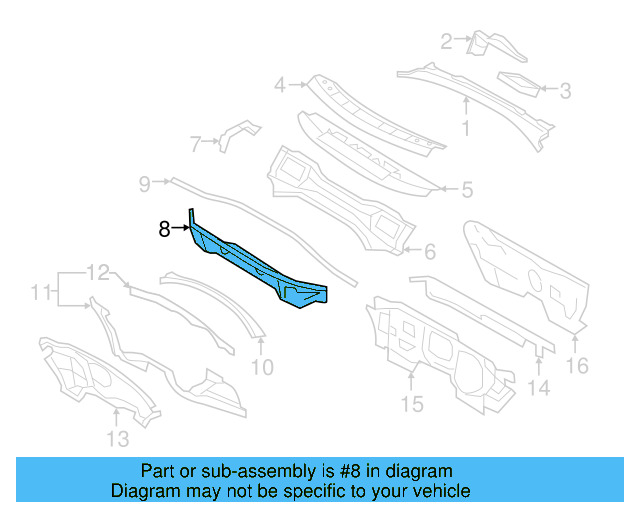 Cowl Panel 1K0-805-422-C - View 15