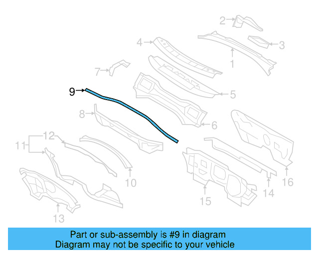 End Plate Gasket 1C0-819-142 - View 10
