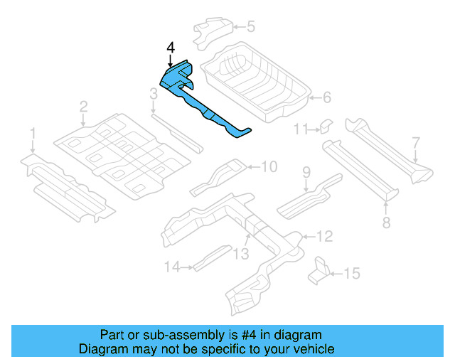 Rear Cross 7B0-803-331 - View 3