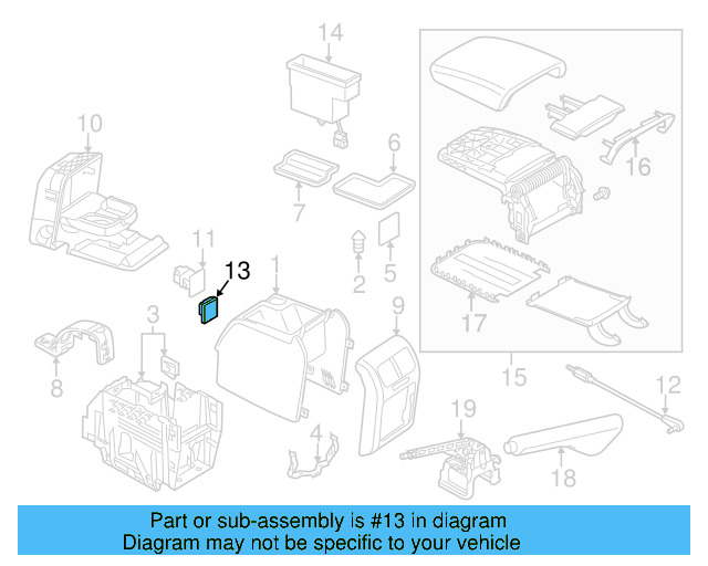 Glass Holder 1K0-868-837-G-95T - View 15