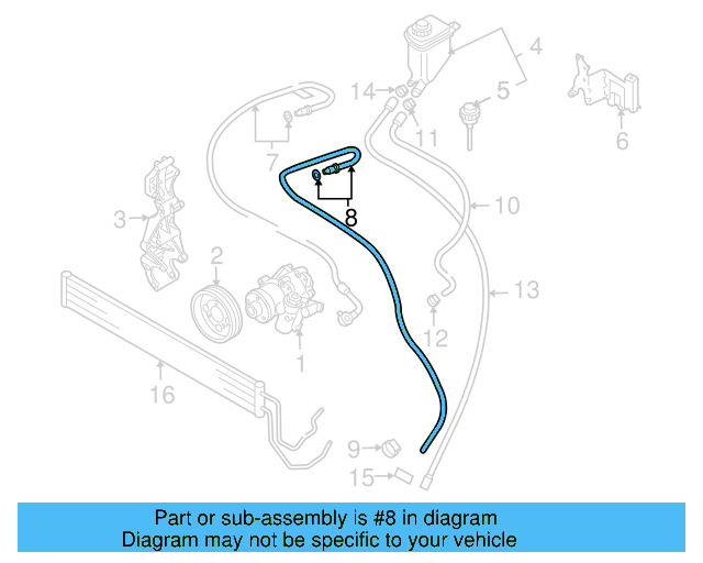 Reservoir Hose Clamp N-906-869-02 - View 397