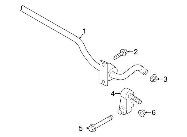 Stabilizer Bar Mount Bolt N-106-902-01
