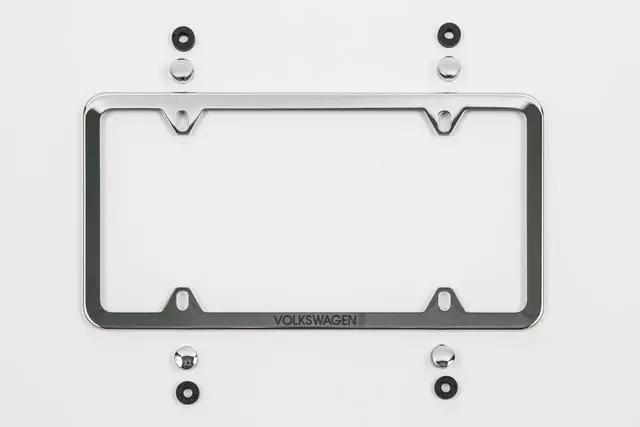 License Plate Frame, Slim With Logo 000-071-801-AB-5R5 - View 5