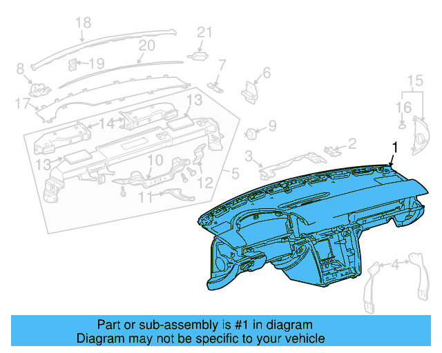 Instrument Panel 3D1-857-002-E - View 3