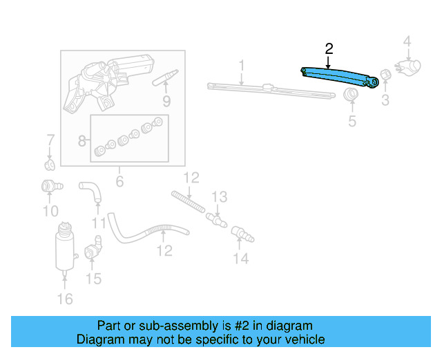 Wiper Arm 1K9-955-707-A-03C - View 8