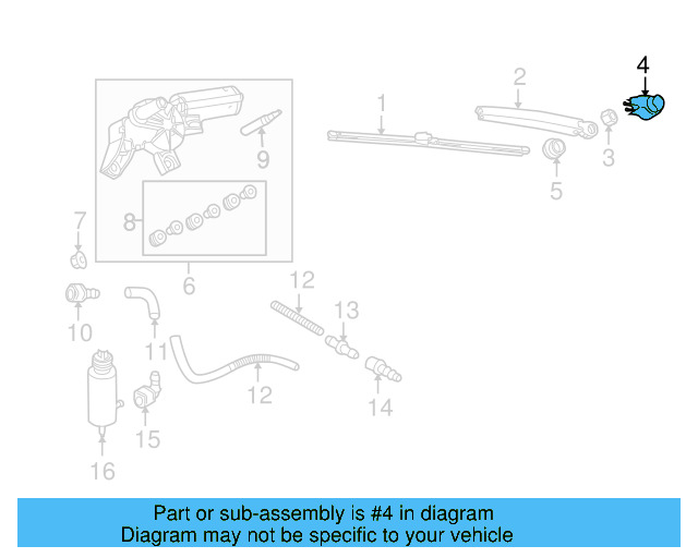 Wiper Arm Cap 6Q6-955-435-D - View 8