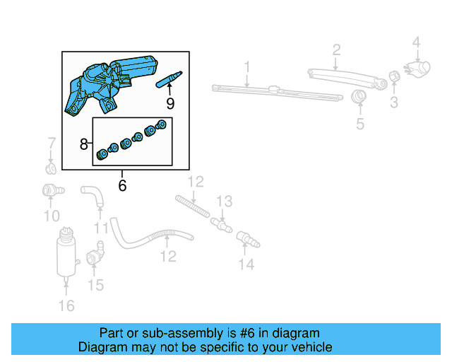Back Glass Wiper Motor 1K9-955-711-B - View 9