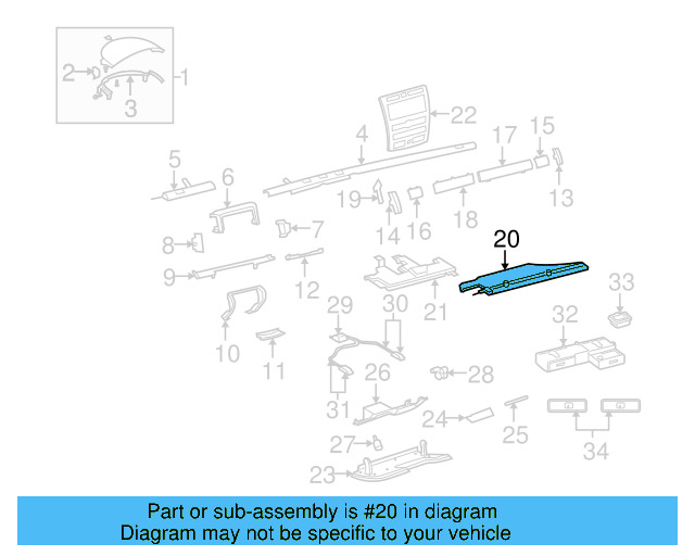 Trim 3D0-819-955-4A1 - View 2