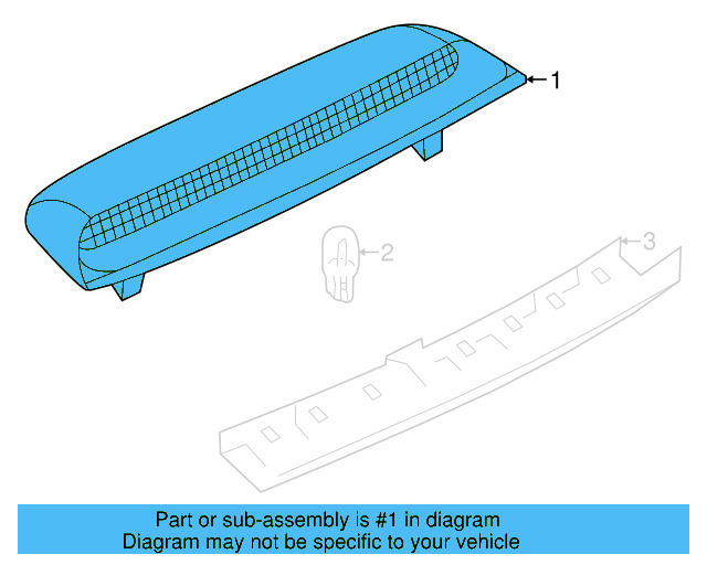 High Mount Lamp 1J5945121CU71 - View 5