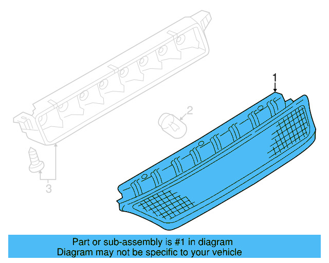High Mount Lamp 1J5945121CU71 - View 9