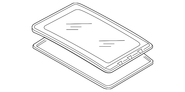Sunroof Glass 5M0-877-071-A - View 2