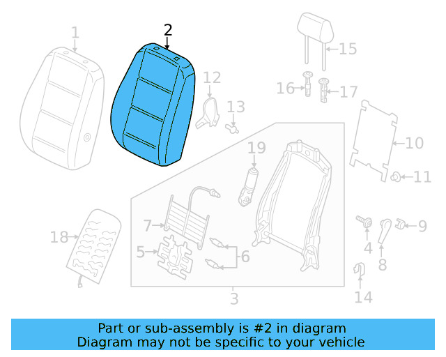 Seat Back Pad 561-881-776-B