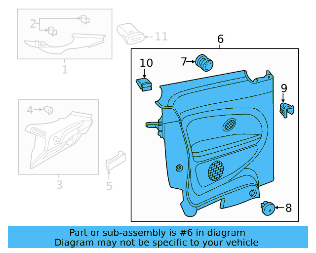 Lower Quarter Trim 5C5-867-043-FB-UFP