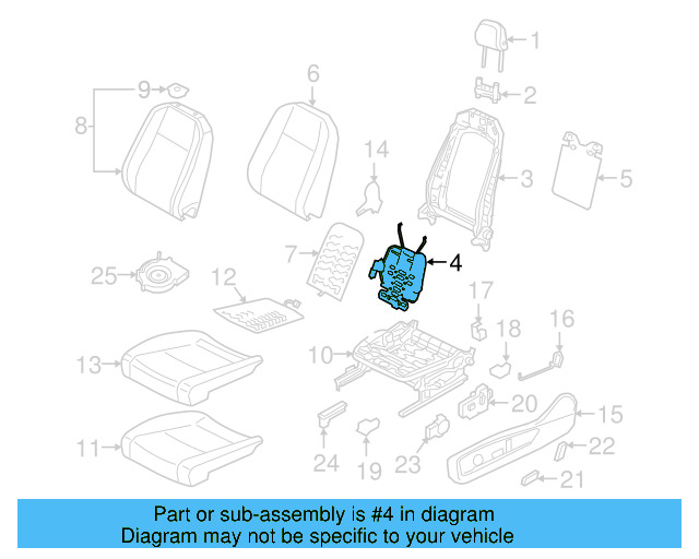 Lumbar Support 3QF-881-879-A