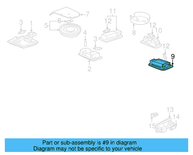 Compartment Lamp 7D0-947-291-8YS