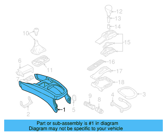 Front Console 3B1-863-243-B-7DE - View 5