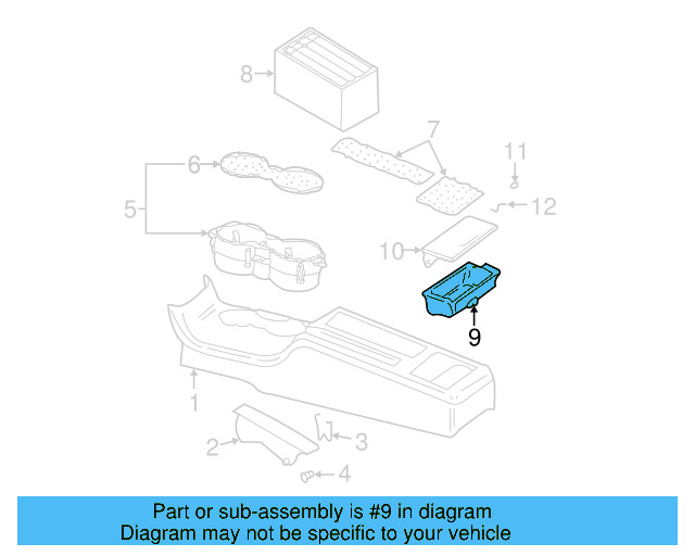 Ashtray 3B0-857-962-A-01C - View 6
