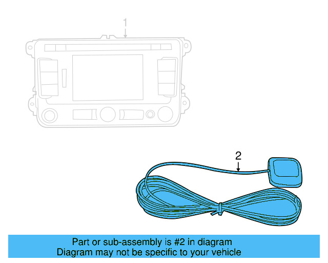 Antenna Assembly 3C0-035-507-AB - View 11