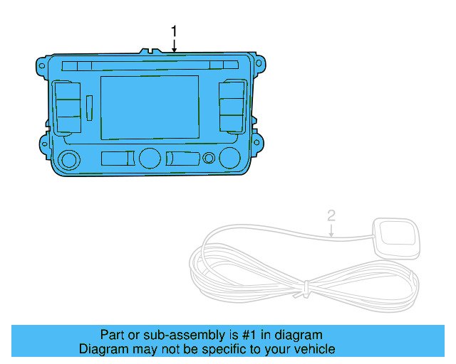 Radio Navigation System Rns 315 1K0-057-274-C - View 3