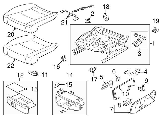 Adjust Handle Retainer Clip 1K0-881-449 - View 63