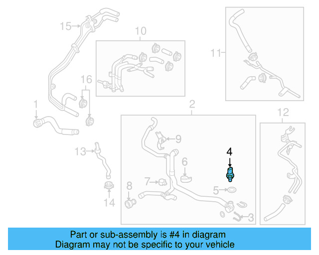 Temp Sensor 06A-919-501-A - View 75