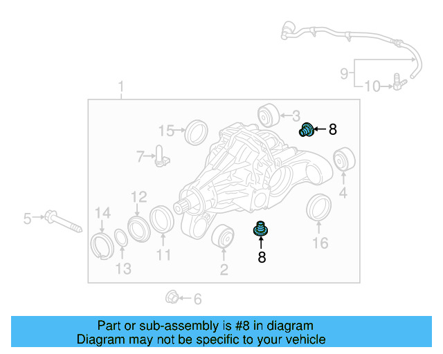 Differential Housing Fill Plug 0AA-409-057 - View 22