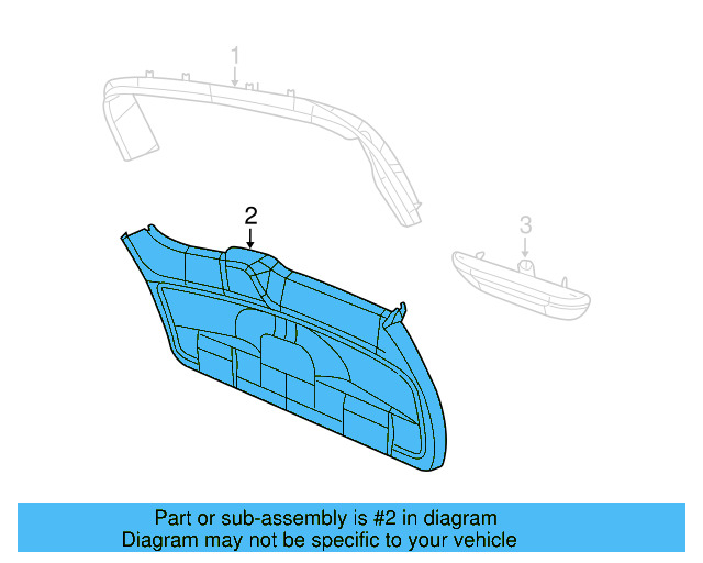 Trim Panel 7B0-867-605-B-XT1 - View 3