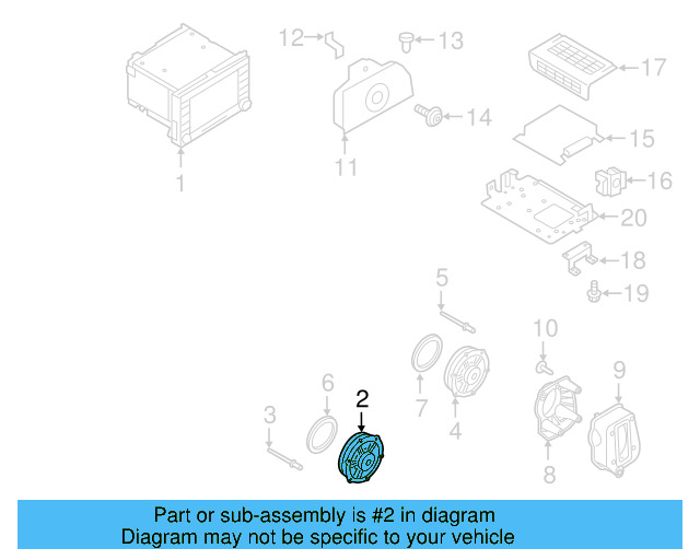 Quarter Panel Speaker 5C5-035-454-E - View 5