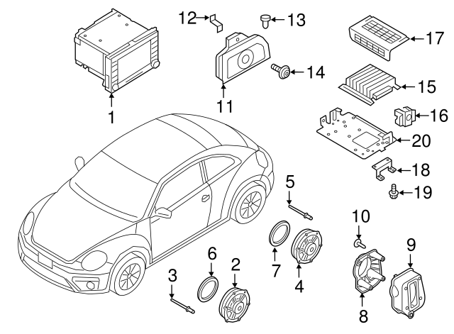 Quarter Panel Speaker 5C5-035-454-E
