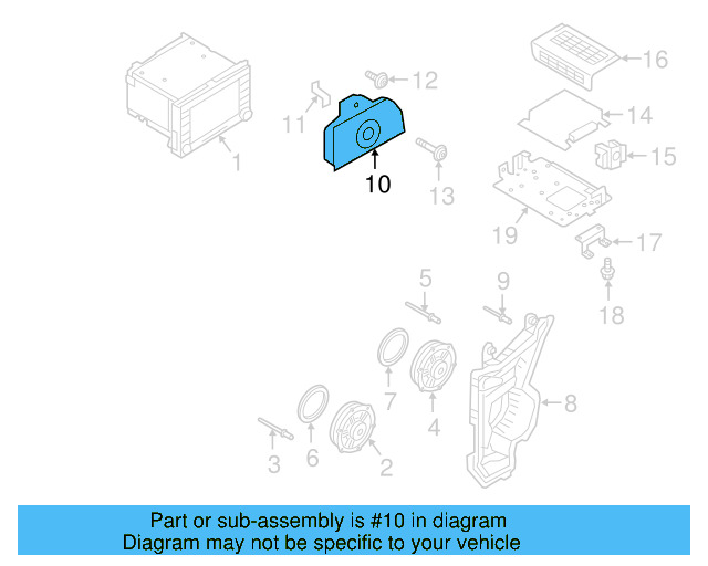 Rear Speaker 5C5-035-591-9B9 - View 6