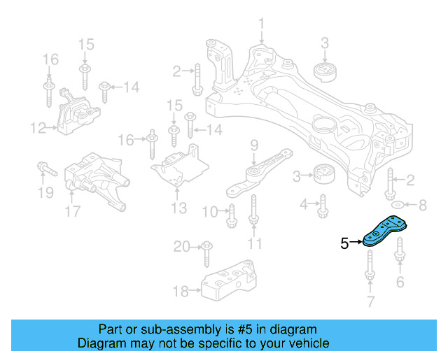 Side Support 5Q0-199-518-D - View 2
