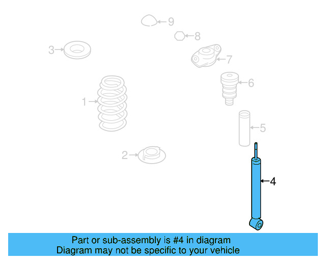Shock Absorber 1K0-513-029-GP - View 8