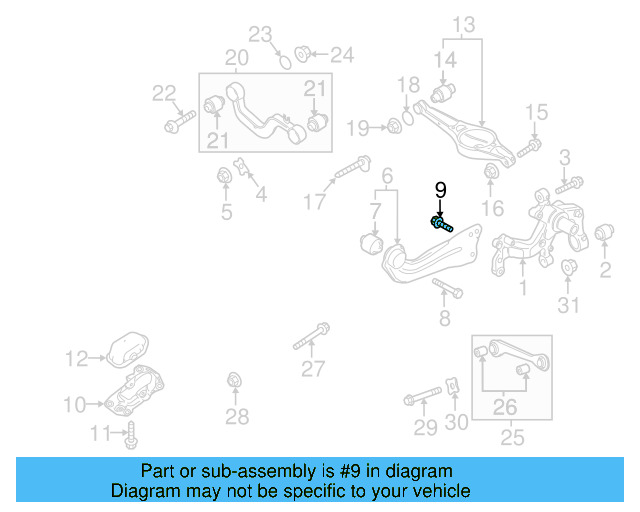 Lower Control Arm Lock Nut N-101-064-02 - View 79