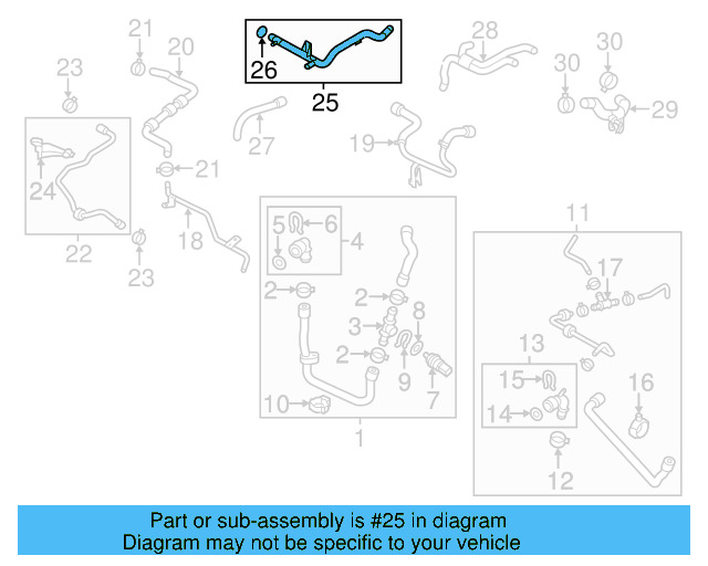 Engine Coolant Pipe 5N0-121-070-M - View 17