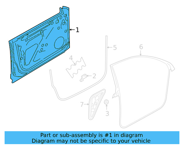 Door Shell 3G8-831-056-AK