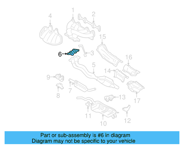 Converter & Pipe Gasket 1J0-253-115-L - View 6