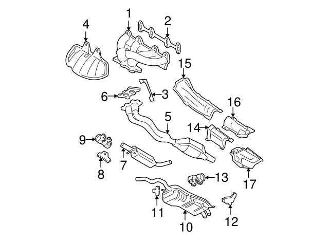 Exhaust Manifold 06A-253-031-AD