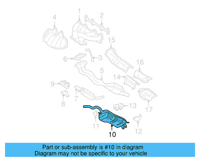 Muffler JZW-253-609-AB - View 9