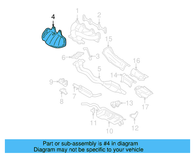 Exhaust Manifold Heat Shield 06A-133-229-E