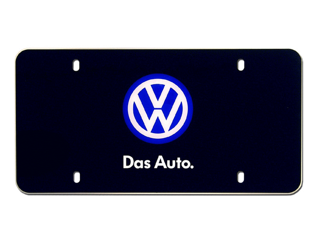 VW Logo Lexan Vanity Plate 000-071-801-A - View 2