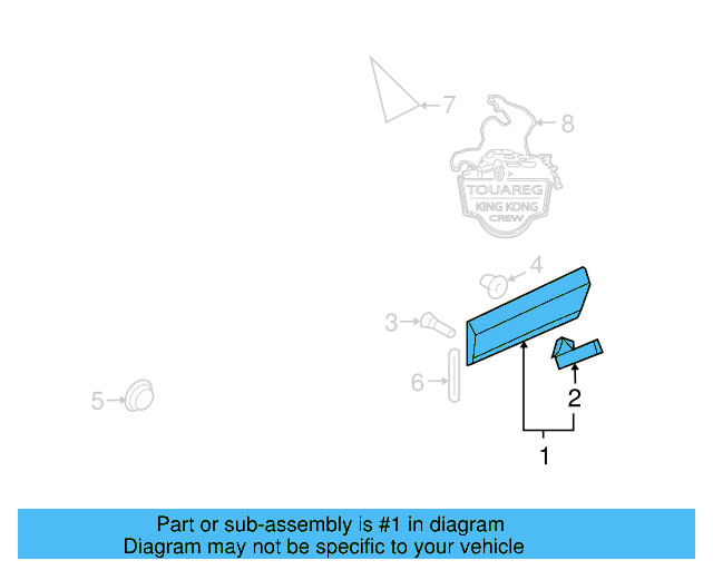 Lower Molding 7L6-839-788-G-9B9 - View 5