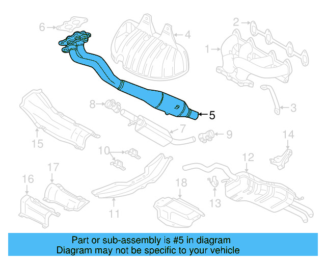 Front Pipe 1J0-254-508-G - View 3