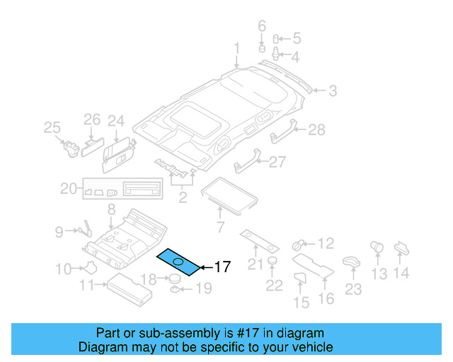 Trim Panel 7L6-868-349-L-5J6 - View 6