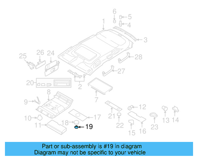Trim Panel Ring 7L6-858-529-A-739 - View 2