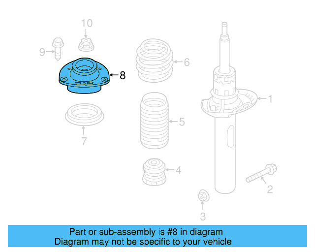Strut Mount 1K0-412-331-C - View 18