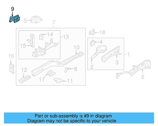 Strut Mount Reinforced Plate 5C0-809-112 - View 5